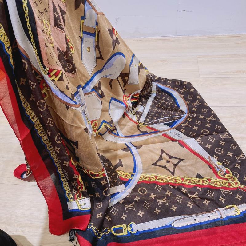 LV silk scarf 90-180cm E04 (34)